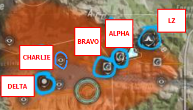 Operation Otrovna tactical map